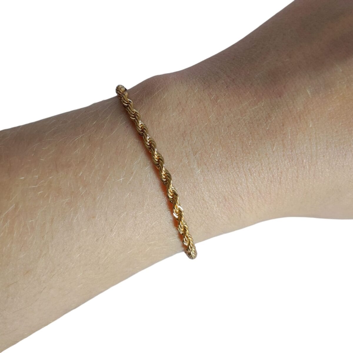 Pulseira Dourada Cordão Baiano Biju