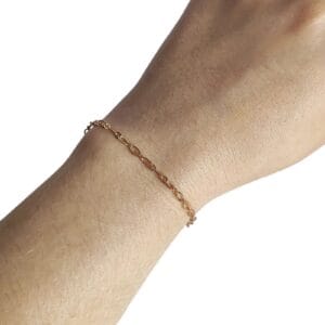 Pulseira Dourada Elos Ovais Biju