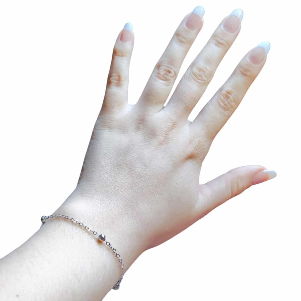 Pulseira Bolinha Prata - Biju