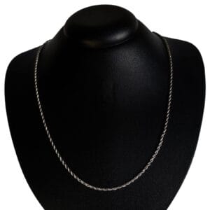  Corrente Cordão Baiano 2.4mm / 60cm Prata Aço Inoxidável