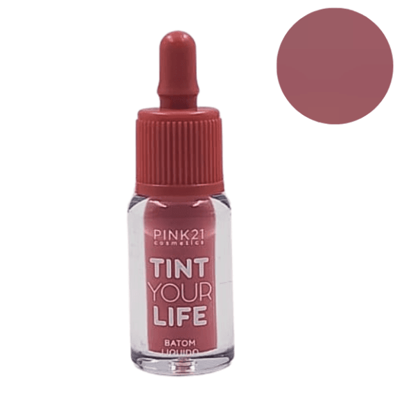 Pink 21 Batom Liquido Tint Your Life Cor 05 8ML