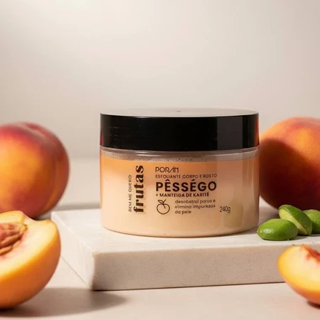 Poran Esfoliante Pêssego + Manteiga De Karité 240G
