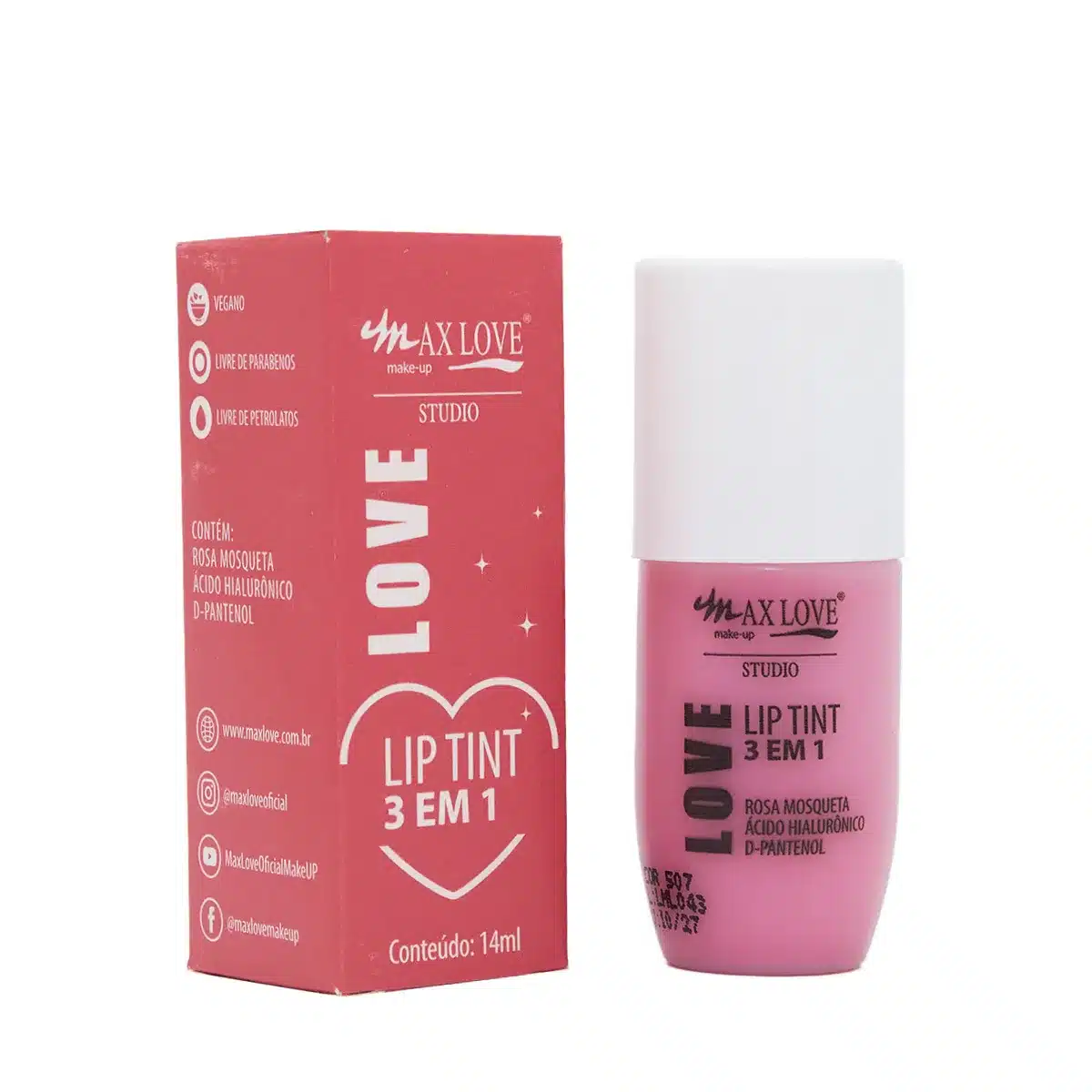 Max Love Lip Tint 3 Em 1 Cor 507 14ML