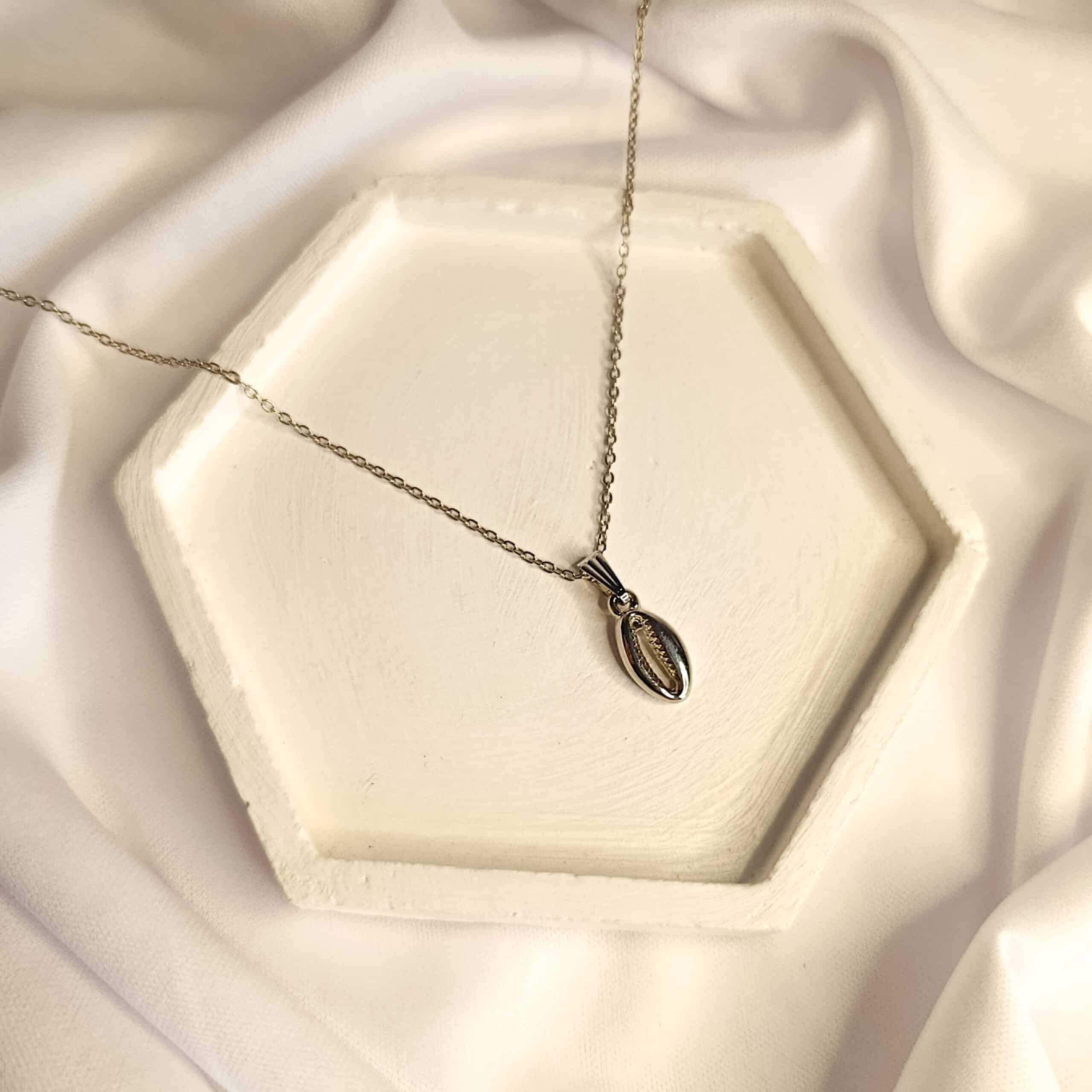 Colar Búzios Prata Folheado