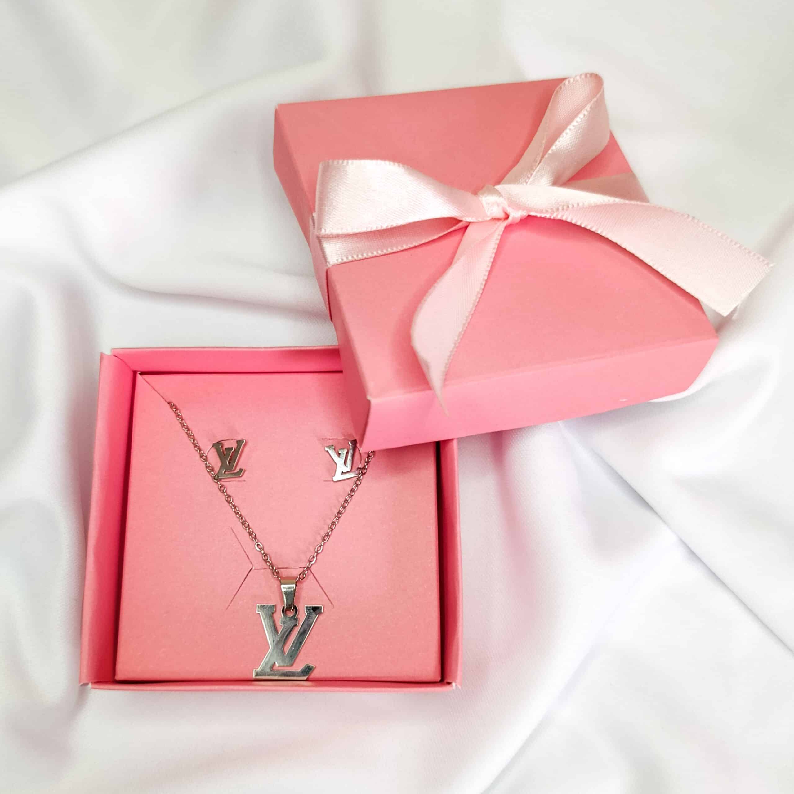 Conjunto Louis Vuitton Prata Aço Inoxidável