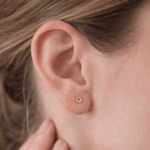 Brinco Zircônia Roxo Aço Inoxidável