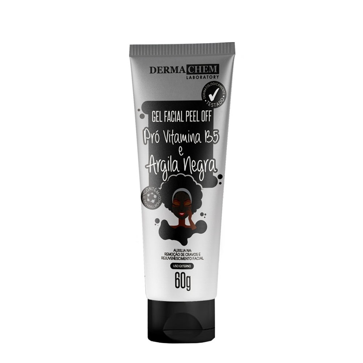 Derma Chem Gel Facial Pro Vitamina B5 E Argila Negra 60G