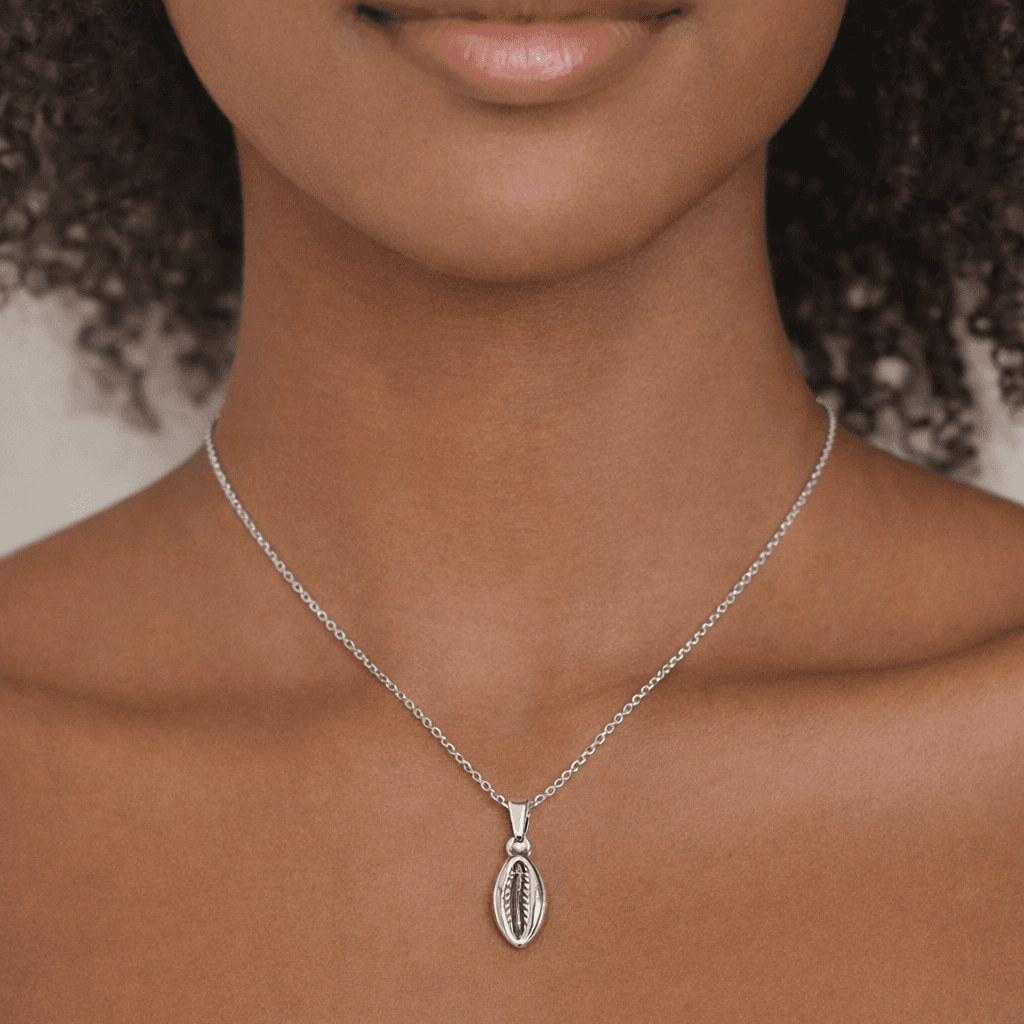 Colar Búzios Prata Folheado