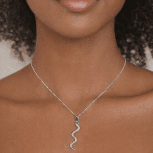 Colar Cobra Prata Folheado