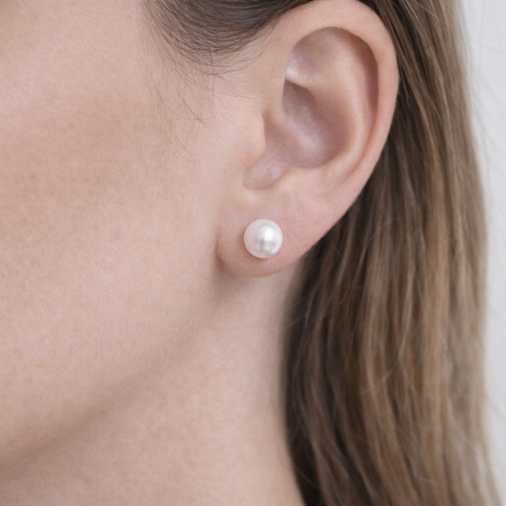 Brinco Pérola Folheado