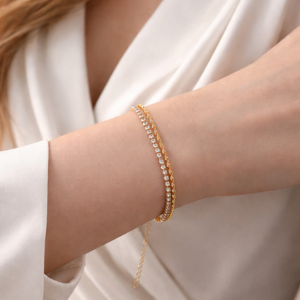 PULSEIRA DUPLA STRASS