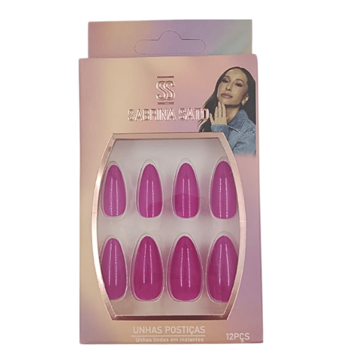 SABRINA SATO UNHA POSTIÇA ROSA